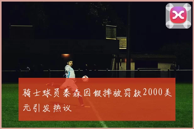 骑士球员泰森因假摔被罚款2000美元引发热议